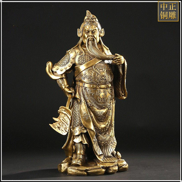 鋝胡子鑄銅關公擺件.jpg 鋝胡子鑄銅關公擺件.jpg